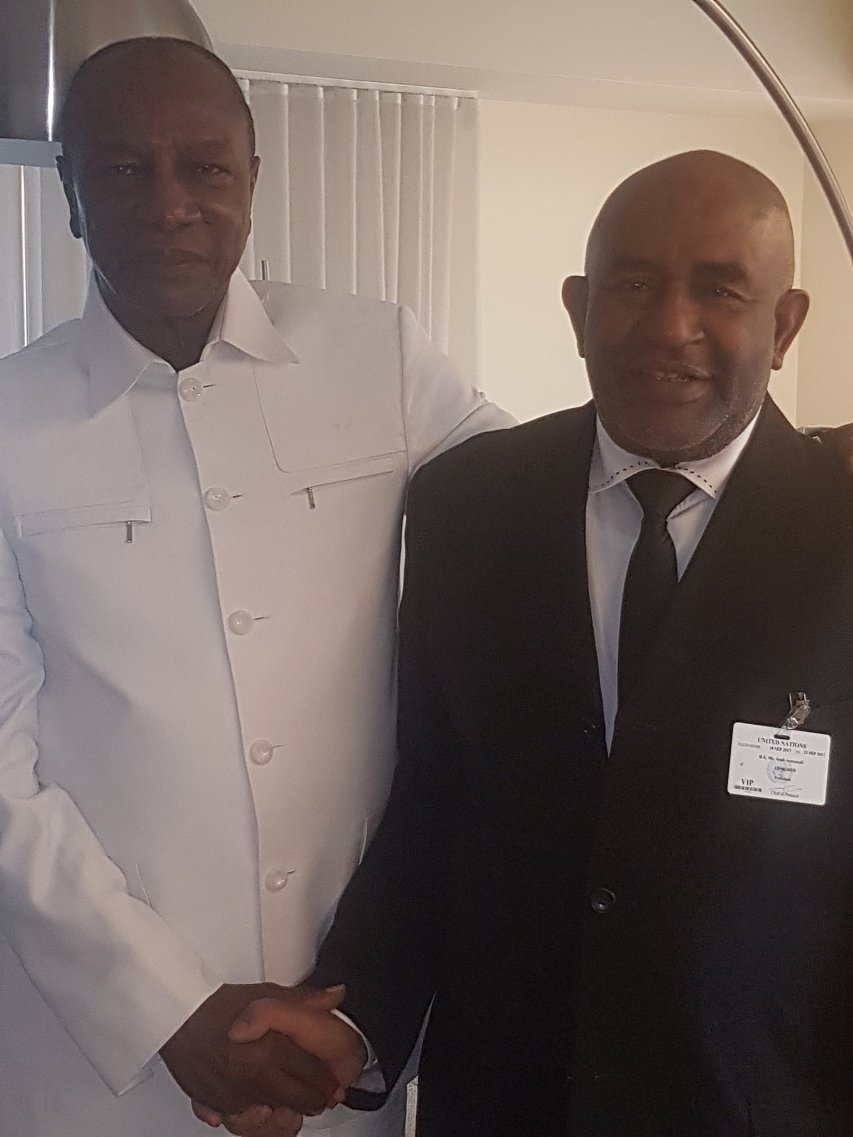 Le Chef de l’Etat AZALI Assoumani s'est entretenu avec Monsieur Alpha Condé, Président de la République de Guinée et Président en exercice de l'Union Africaine.